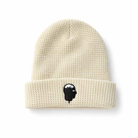 Puppet Fest Cuffed Waffle Beanie - Birch